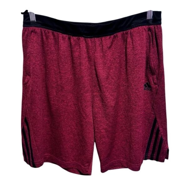 Adidas- Men's Aeroready Axis 2.0 Knit Textured Training Three Stripe Shorts, XL - Picture 9 of 9